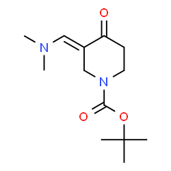 (E)-tert-butyl 3-((dimethylamino)Methylene)-4-oxopiperidine-1-carboxylate Structure