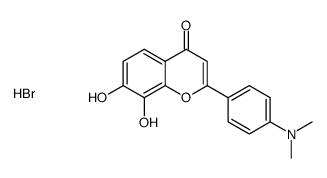 4'-Dimethylamino 7,8-Dihydroxyflavone Hydrobromide Structure