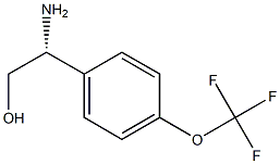 (2R)-2-AMINO-2-[4-(TRIFLUOROMETHOXY)PHENYL]ETHAN-1-OL结构式