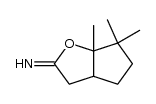 6,6,6A-trimethyl-hexahydro-cyclopenta[b]furan-2-one-imine Structure