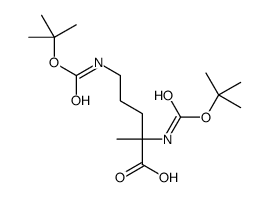 DI-BOC-ALPHA-METHYL-DL-ORNITHINE Structure