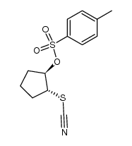 trans-2-thiocyanatocyclopentyl p-toluenesulfonate结构式