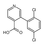 3-(2,5-dichlorophenyl)pyridine-4-carboxylic acid结构式