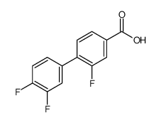 4-(3,4-difluorophenyl)-3-fluorobenzoic acid Structure