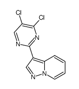 3-(4,5-dichloropyrimidin-2-yl)pyrazolo[1,5-a]pyridine结构式