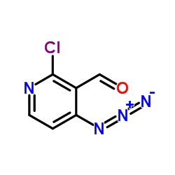 4-azido-2-chloropyridine-3-carbaldehyde结构式