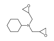 N,N-bis(2,3-epoxypropyl)cyclohexylamine Structure