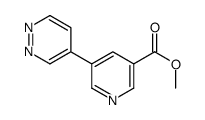 methyl 5-pyridazin-4-ylpyridine-3-carboxylate结构式