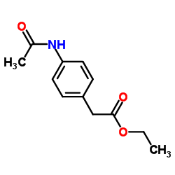 4-乙酰氨基苯乙酸乙酯结构式