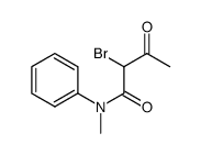 2-bromo-N-methyl-3-oxo-N-phenylbutanamide Structure