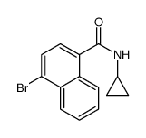 4-bromo-N-cyclopropylnaphthalene-1-carboxamide结构式