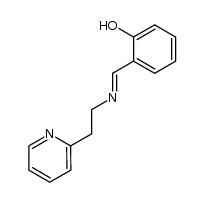 N-(pyridine-2-ylethyl)-2-hydroxy-benzylideneamine Structure