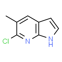 6-Chloro-5-methyl-1H-pyrrolo[2,3-b]pyridine structure