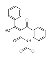 ((Z)-2-Benzoyl-3-hydroxy-3-phenyl-acryloyl)-carbamic acid methyl ester Structure