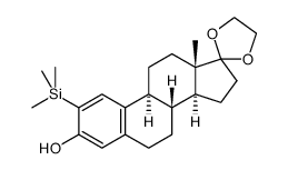 2-trimethylsilylestrone ethylene ketal结构式