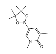 1,3-dimethyl-5-(4,4,5,5-tetramethyl-1,3,2-dioxaborolan-2-yl)pyridin-2(1H)-one Structure