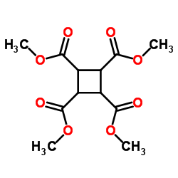 Tetramethyl 1,2,3,4-cyclobutanetetracarboxylate structure