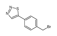 5-[4-(bromomethyl)phenyl]thiadiazole Structure