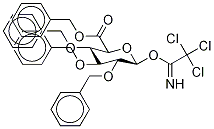 2,3,4-Tri-O-benzyl-β-D-glucopyranosiduronic Acid Benzyl Ester, Trichloroacetimidate structure