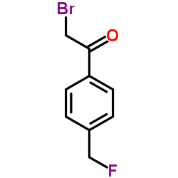 2-Bromo-1-[4-(fluoromethyl)phenyl]ethanone Structure