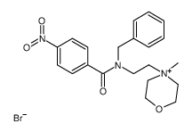 N-benzyl-N-[2-(4-methylmorpholin-4-ium-4-yl)ethyl]-4-nitrobenzamide,bromide Structure