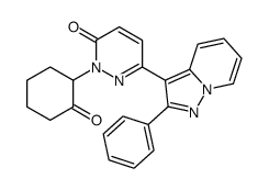 2-(2-oxocyclohexyl)-6-(2-phenylpyrazolo[1,5-a]pyridin-3-yl)pyridazin-3-one Structure