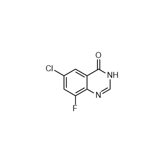 6-氯-8-氟喹唑啉-4(1H)-星空app结构式