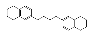 6-[4-(5,6,7,8-tetrahydronaphthalen-2-yl)butyl]-1,2,3,4-tetrahydronaphthalene Structure