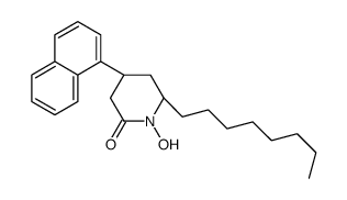 (4R,6S)-1-hydroxy-4-naphthalen-1-yl-6-octylpiperidin-2-one Structure