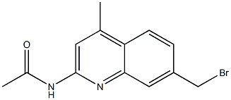 N-(7-(bromomethyl)-4-methylquinolin-2-yl)acetamide结构式