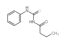 N-(phenylthiocarbamoyl)butanamide Structure