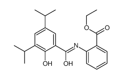 ethyl 2-[[2-hydroxy-3,5-bis(1-methylethyl)benzoyl]amino]benzoate结构式