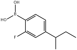 2-Fluoro-4-(sec-butyl)phenylboronic acid structure