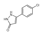 5-(4-chlorophenyl)-1,2-dihydro-3H-pyrazol-3-one Structure