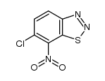 6-chloro-7-nitro-1,2,3-benzothiadiazole结构式