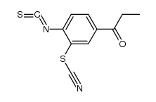 1-(4-isothiocyanato-3-thiocyanato-phenyl)-propan-1-one结构式