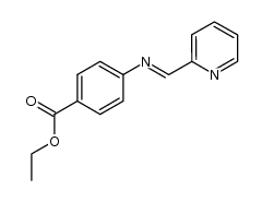 4-pyridin-2-ylmethyleneamino-benzoic acid ethyl ester结构式