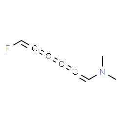 1,2,3,4,5-Hexapentaen-1-amine,6-fluoro-N,N-dimethyl-,(1E)-(9CI)结构式