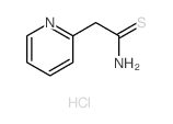 2-Pyridineethanethioamide,hydrochloride (1:1)结构式