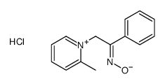 N-[2-(2-methylpyridin-1-ium-1-yl)-1-phenylethylidene]hydroxylamine,chloride结构式