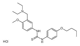 1-(4-butoxyphenyl)-3-[3-(diethylaminomethyl)-4-methoxyphenyl]thiourea,hydrochloride结构式