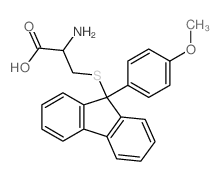 2-amino-3-[9-(4-methoxyphenyl)fluoren-9-yl]sulfanyl-propanoic acid结构式