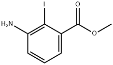 3-氨基-2-碘苯甲酸甲酯结构式