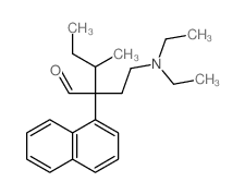 1-Naphthaleneacetaldehyde,a-[2-(diethylamino)ethyl]-a-(1-methylpropyl)-结构式