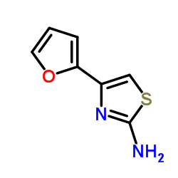 4-(2-呋喃)-1,3-噻唑-2-胺结构式