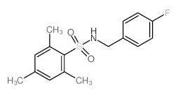 N-(4-Fluorobenzyl)-2,4,6-trimethylbenzenesulfonamide Structure