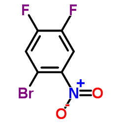 2-溴-4,5-二氟硝基苯结构式