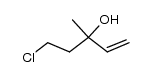 5-chloro-3-methyl-pent-1-en-3-ol Structure