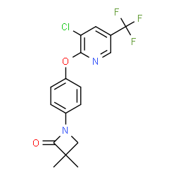 1-(4-([3-CHLORO-5-(TRIFLUOROMETHYL)-2-PYRIDINYL]OXY)PHENYL)-3,3-DIMETHYL-2-AZETANONE picture