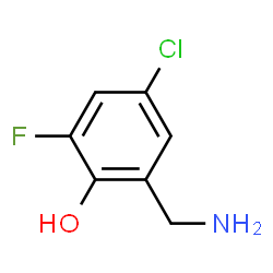 Phenol,2-(aminomethyl)-4-chloro-6-fluoro-结构式